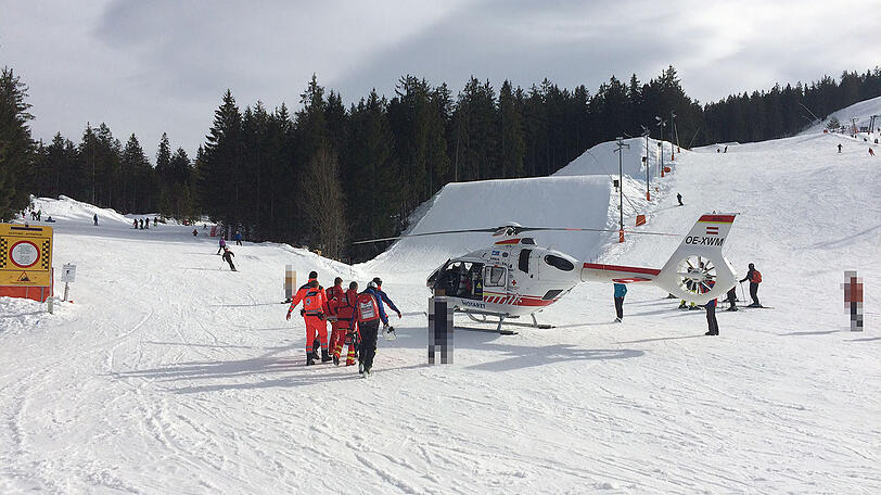 Mittels Hubschrauber wurde die Münchnerin in eine Klinik geflogen.