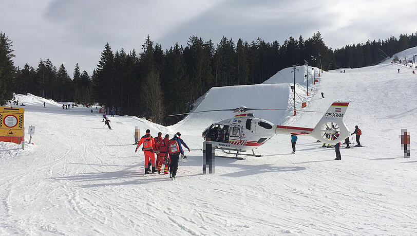 Mittels Hubschrauber wurde die Münchnerin in eine Klinik geflogen. Mittels Hubschrauber wurde die Münchnerin in eine Klinik geflogen.