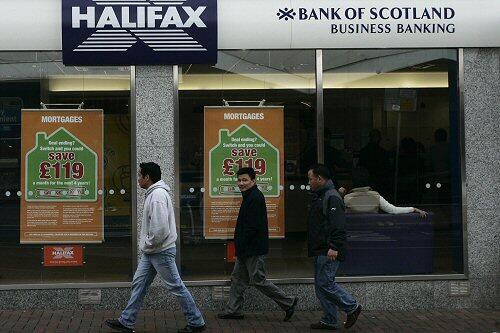 Eine Filiale der Bank of Scotland