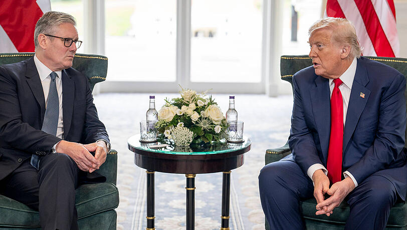 UK-Premierminister Keir Starmer und US-Präsident Donald Trump sprachen auch über die Royal-Family.