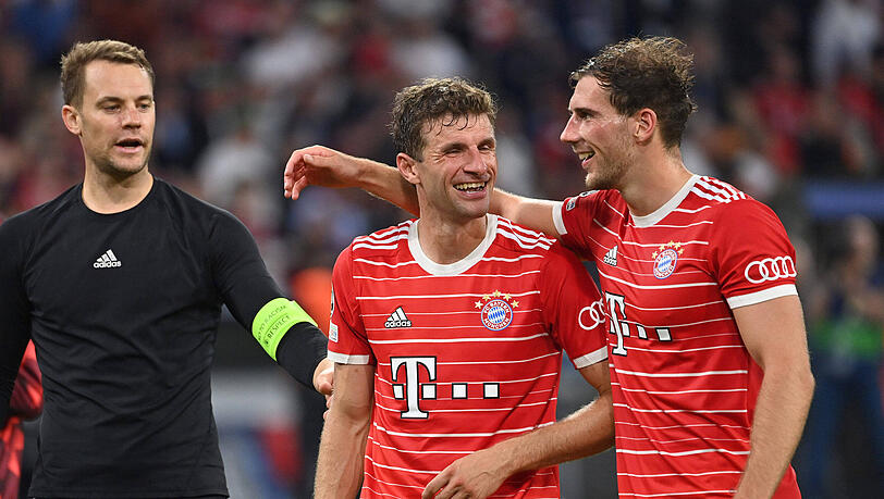 Manuel Neuer (l.) und Leon Goretzka hatten sich zuletzt mit dem Coronavirus infiziert.