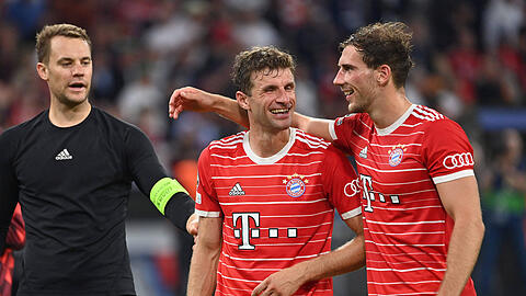 Manuel Neuer (l.) und Leon Goretzka hatten sich zuletzt mit dem Coronavirus infiziert.