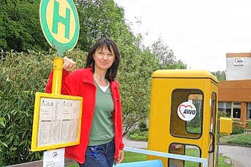 Monika Lindner hatte die Idee für die Phantom-Haltestelle.