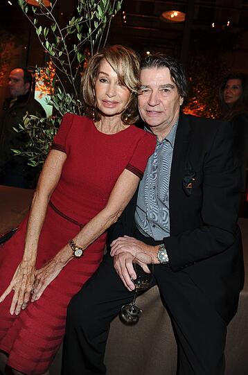 Margit Friedrich und Roger Fritz beim mediterranen Abend der Schweizer Naturkosmetikmarke OLIVEDA im Bayerischen Hof.