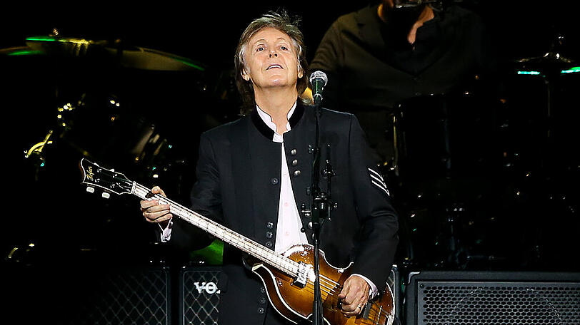 Paul McCartney während eines Auftritts in New York
