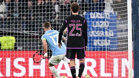 Lazio-Kapitän Ciro Immobile traf per Foulelfmeter zur Führung.