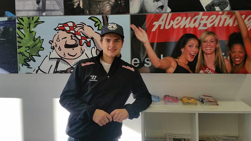 John Jason Peterka beim AZ-Redaktionsbesuch.