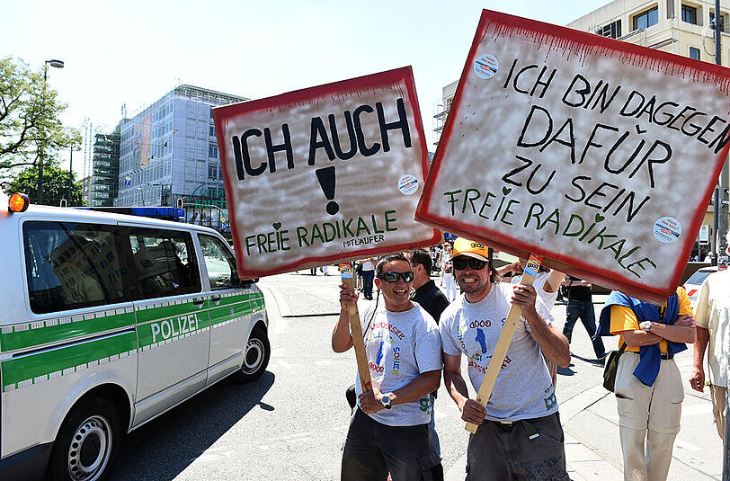 Großdemonstration in München gegen den G7-Gipfel: Die Bilder von der Protestkundgebung.