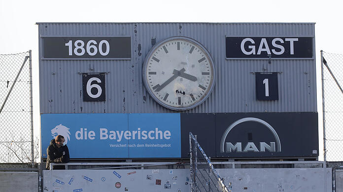 Ungewohnter Anblick auf der Anzeigetafel im Grünwalder Stadion: Gegen Halle gab es einen 6:1-Sieg zu bejubeln.