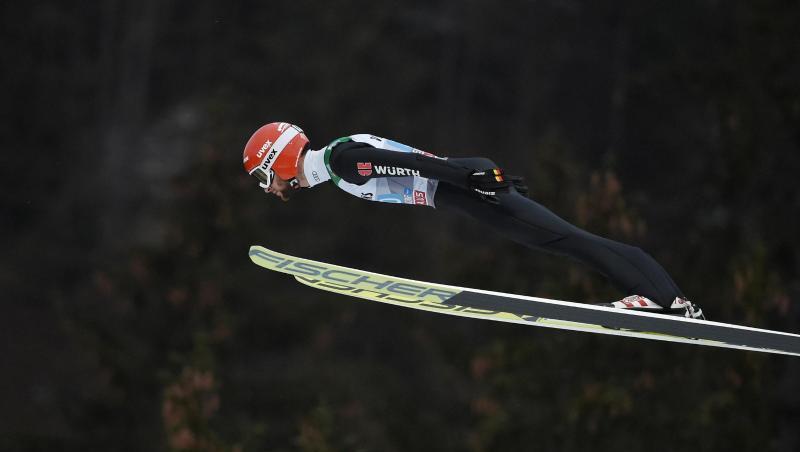 Markus Eisenbichler, Skispringer aus Deutschland, springt in Oberstdorf von der Schanze. Foto: Angelika Warmuth Markus Eisenbichler, Skispringer aus Deutschland, springt in Oberstdorf von der Schanze. Foto: Angelika Warmuth