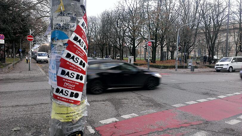 An der Kreuzung Arcis-/Theresienstraße sogar im Rudel.