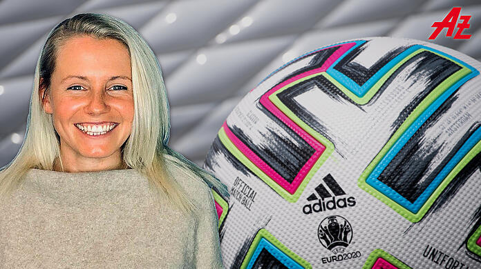 AZ-Kolumnistin während der Fußball-Europameisterschaft 2021: Ex-Bayern-Fußballerin Julia Simic.