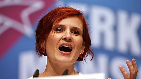Katja Kipping beim Parteitag in Bonn.