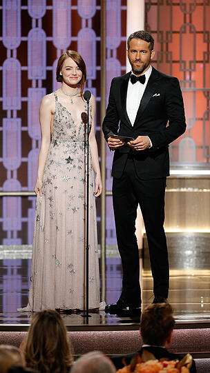 Emma Stone und Ryan Reynolds.