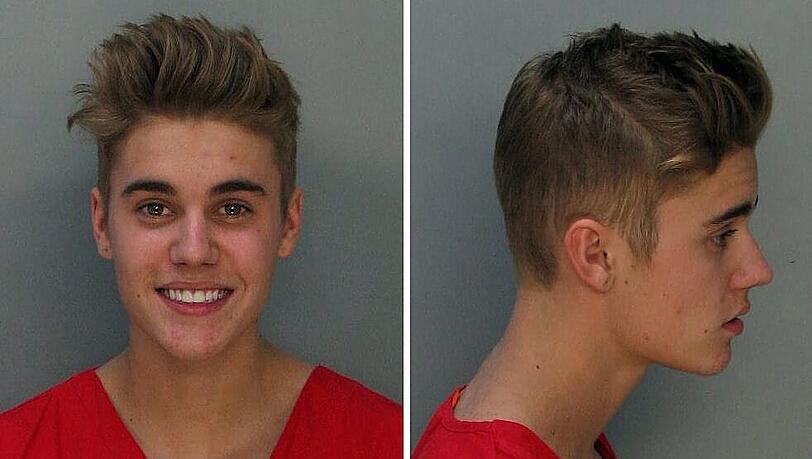 Fahndungsfoto von Justin Bieber Fahndungsfoto von Justin Bieber