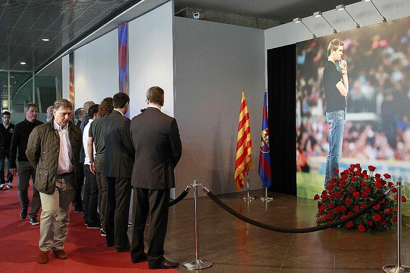 Der FC Barcelona in tiefer Trauer: Tito Vilanova hat den Kampf gegen Krebs verloren.