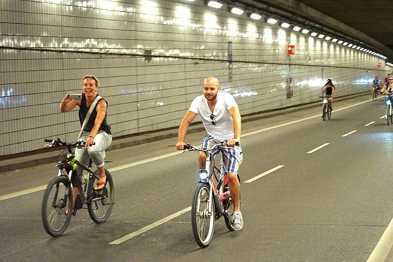 Über 16.000 Münchner waren bei der siebten Radlnacht dabei. Die Bilder.