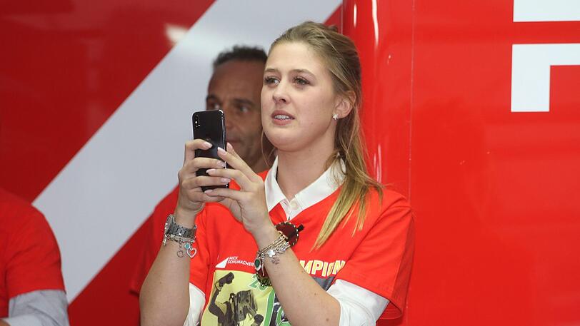 Gina Schumacher bei einem Formel-3-Rennen auf dem Hockenheimring.