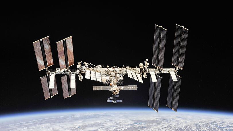 Blick auf die Internationale Raumstation (ISS).
