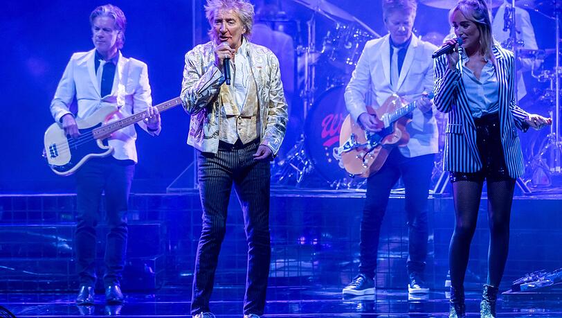 Sir Rod Stewart in Jacksonville im Februar 2024. Sir Rod Stewart in Jacksonville im Februar 2024.