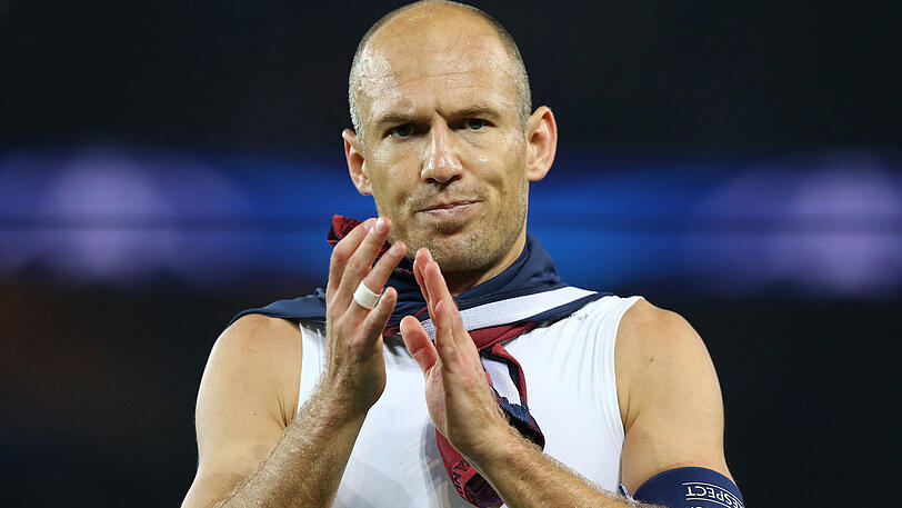 Arjen Robben ist nach der Niederlage gefrustet.