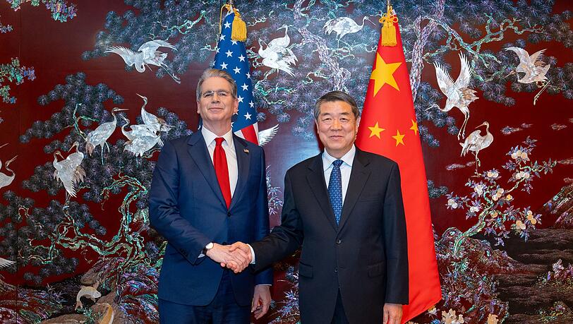 US-Finanzminister Bessent will am Wochenende Chinas Vizepremier He treffen. (Archivbild) US-Finanzminister Bessent will am Wochenende Chinas Vizepremier He treffen. (Archivbild)
