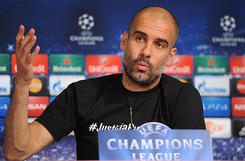 Hatte bei der Pressekonferenz vor dem Rückspiel gegen den FC Porto eine besondere Botschaft: Bayern-Trainer Pep Guardiola.