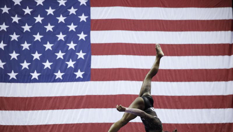Turnerin Simone Biles sorgte bei den US-Meisterschaften für Furore. Turnerin Simone Biles sorgte bei den US-Meisterschaften für Furore.