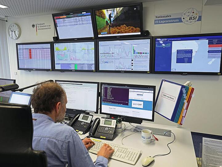 Nationales IT-Lagezentrum des Bundesamtes für Sicherheit in der Informationstechnik (BSI).