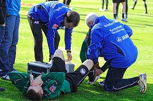 Irfan Vusljanin, der Pechvogel: Der Gastspieler riss sich die Achillessehne und musste alle Hoffnungen begraben, bei Greuther Fürth einen Vertrag zu bekommen.
