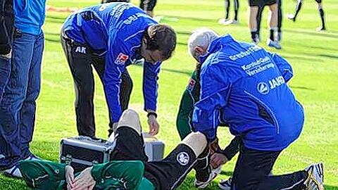 Irfan Vusljanin, der Pechvogel: Der Gastspieler riss sich die Achillessehne und musste alle Hoffnungen begraben, bei Greuther Fürth einen Vertrag zu bekommen.