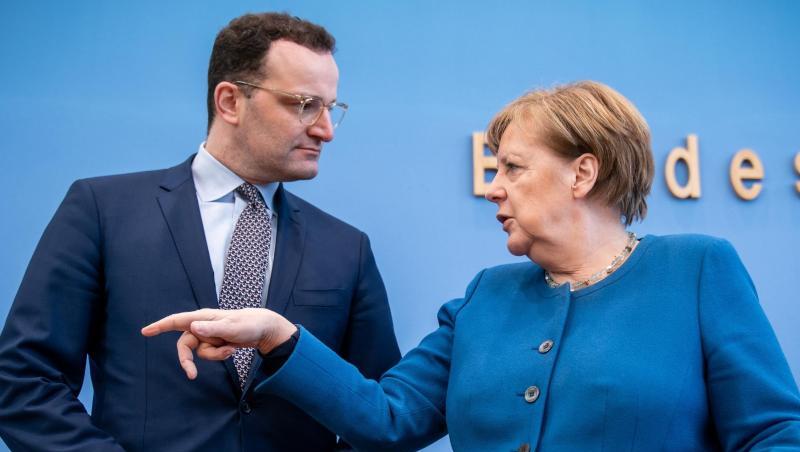 Die Partei von Bundeskanzlerin Angela Merkel und Gesundheitsminister Jens Spahn (beide CDU) gewinnt an Zustimmung.