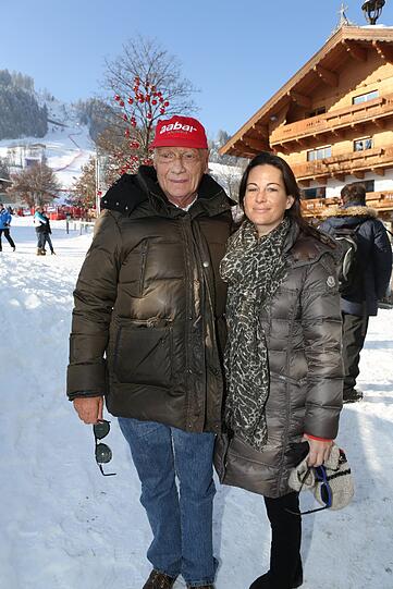Niki Lauda mit Ehefrau Birgit Wetzinger