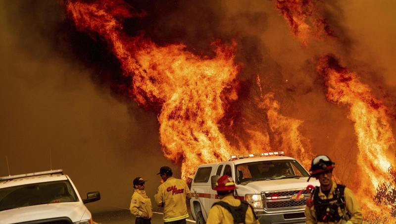 Feuerwehrleute versuchen, das Feuer an der Butts Canyon Road im Lake County unter Kontrolle zu bringen. Feuerwehrleute versuchen, das Feuer an der Butts Canyon Road im Lake County unter Kontrolle zu bringen.