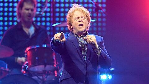 Sänger Mick Hucknall von Simply Red in der Olympiahalle.
