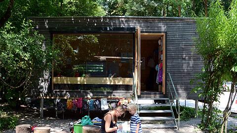 So schaut der neue Holzcontainer aus.