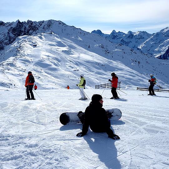 Das Skigebiet am Hochzeiger.