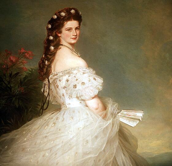 Das Ölgemälde von Franz Xaver Winterhalter zeigt Elisabeth ("Sisi"), Kaiserin von Österreich und Königin von Ungarn (undatiertes Archivbild).