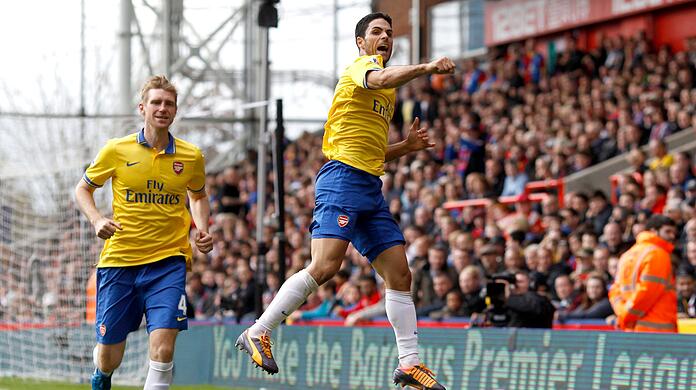 Früher schon Teamkollegen beim FC Arsenal: Per Mertesacker und Mikel Arteta (r).