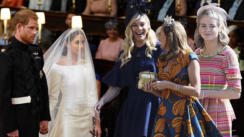 Prinz Harry heiratet seine Meghan, doch auch seine Verflossenen waren da (Fotomontage)