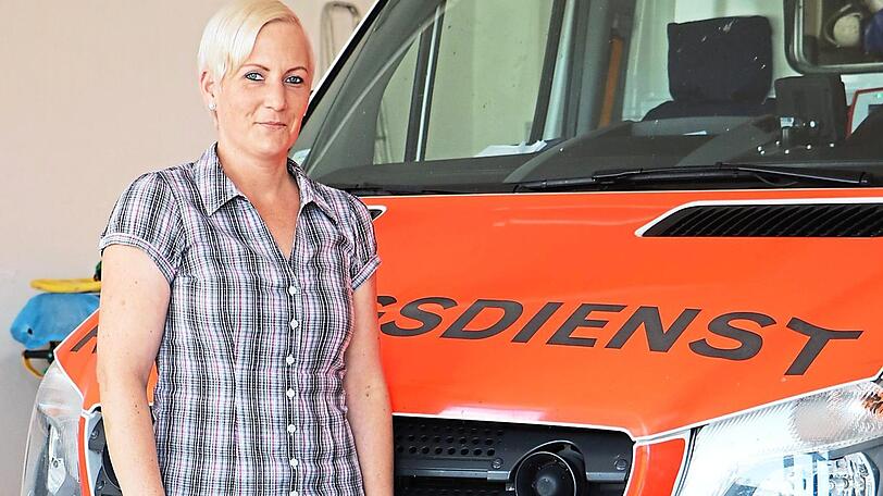 Susanne Hierold (36) ist seit 17 Jahren bei den Maltesern in Niederaichbach.