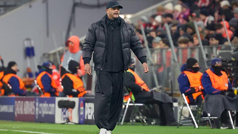 Kompany beim Spiel am Mittwoch mit weiter schwarzer Hose.