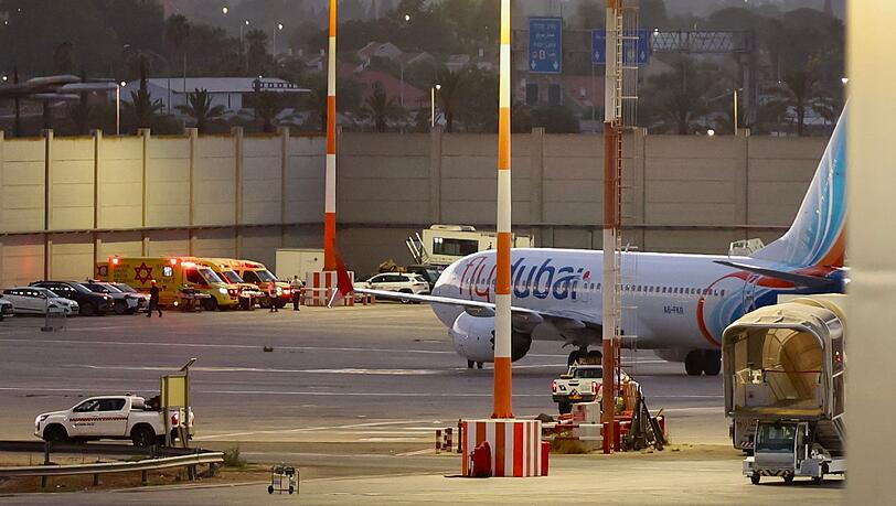 Diese Ersatzmaschine brachte die Passagiere nach Tel Aviv.