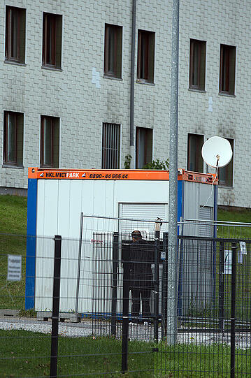 Das Flüchtlingsheim auf dem Gelände der ehemaligen Siegerland-Kaserne.