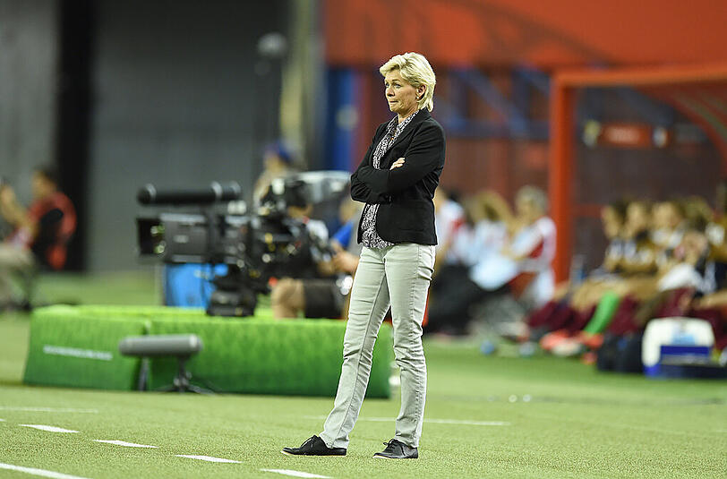 Zitterpartie: Die DFB-Elf der Frauen konnte sich bei der WM in Kanada erst im Elfmeterschießen gegen Frankreich durchsetzen.