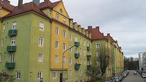 Die Genossenschaft "Verein für Volkswohnungen" will die Sendlinger Wohnanlage an der Fall-/Zechstraße teilweise abreissen.
