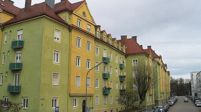 Die Genossenschaft "Verein für Volkswohnungen" will die Sendlinger Wohnanlage an der Fall-/Zechstraße teilweise abreissen.