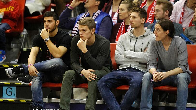 Die vier Nationalspieler sehen ein 80:65-Sieg der Bayern-Basketballer. Die vier Nationalspieler sehen ein 80:65-Sieg der Bayern-Basketballer.