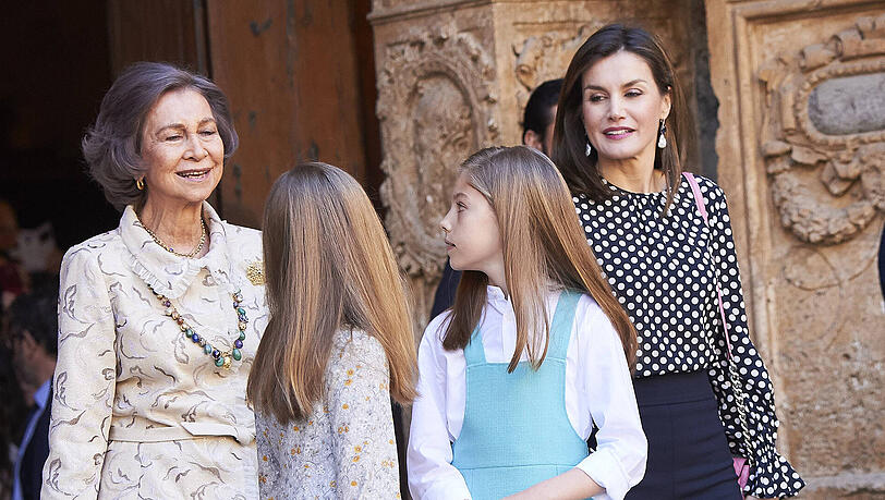 Hier hat es zwischen Sofia (li.) und Königin Letizia (re.) gekracht. Hier hat es zwischen Sofia (li.) und Königin Letizia (re.) gekracht.