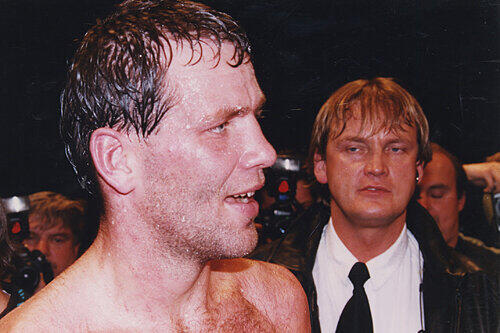 Peter Althof sorgte auch für die Sicherheit von Box-Weltmeister Henry Maske.